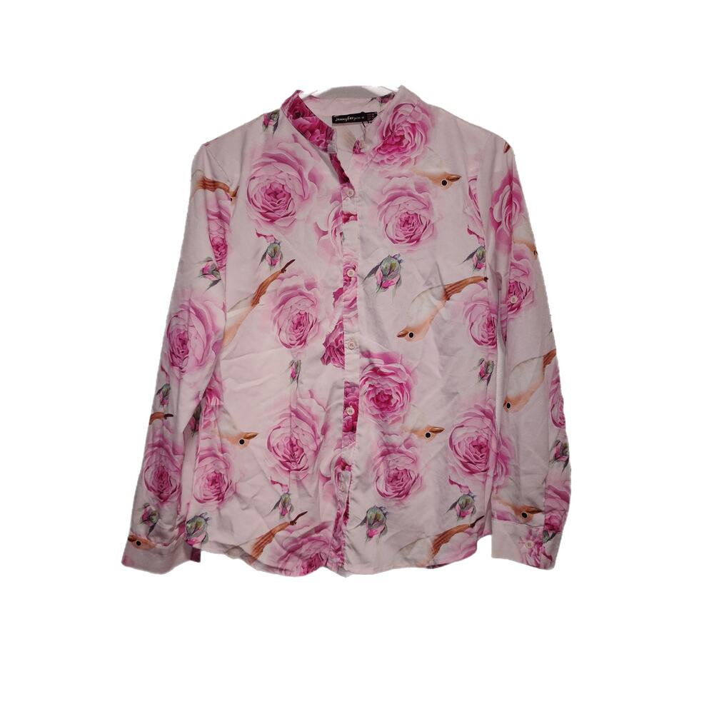 Jennyfer Women's Button Up Shirt Size Medium